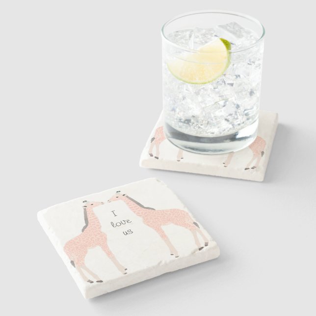 Giraffes Trinket Box Stenunderlägg (Sidan)