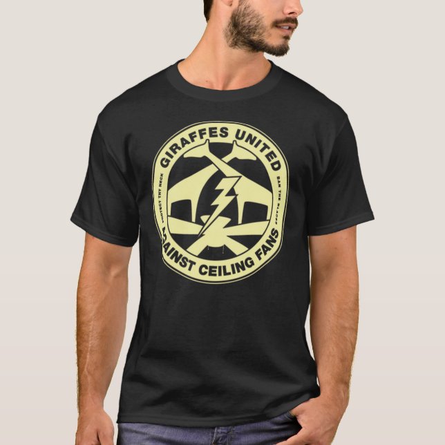 Giraffes united against ceiling fans Classic T-Shi T Shirt (Framsida)
