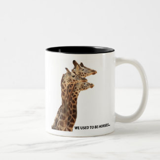 Giraffes_used som är horses_Z Två-Tonad Mugg