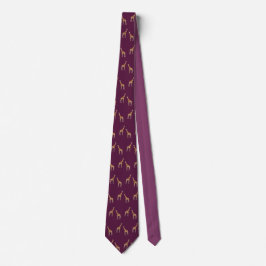 Giraffes Wildlife Mönster Burgundy Slips