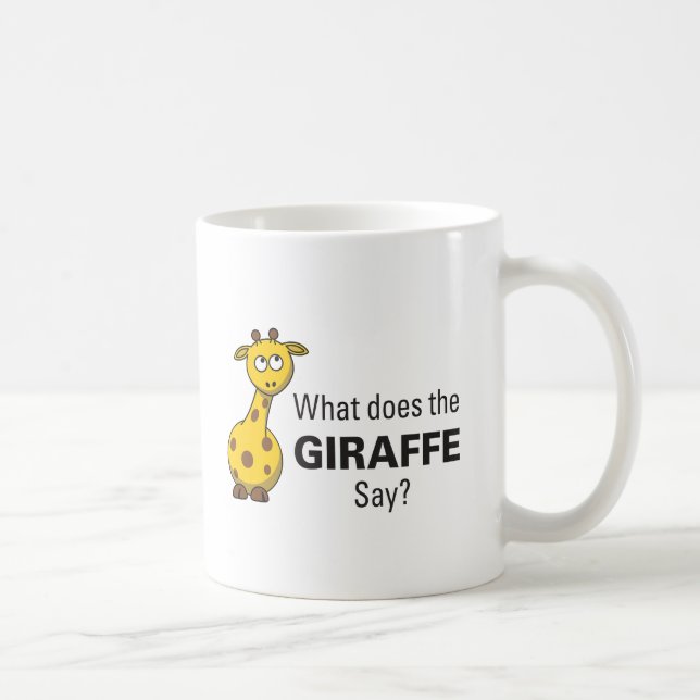 Giraffet förråder muggen kaffemugg (Höger)