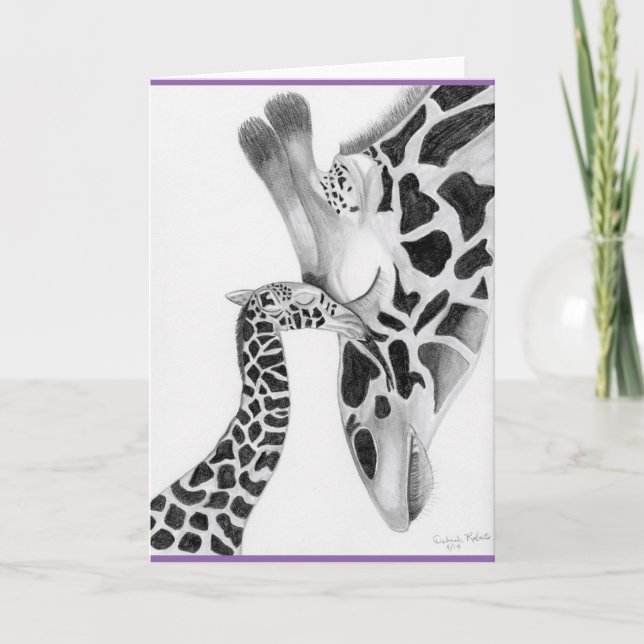Giraffet noterar kort (Framsida)