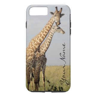 Girafffamilj iPhone 7 Plus-fodral Personalisera!