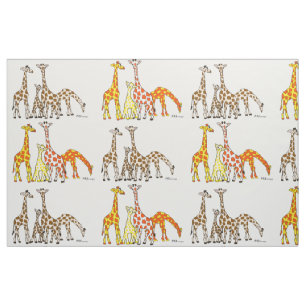 Girafffamiljtyg Tyg