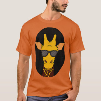 Girafffe med sunglass t shirt