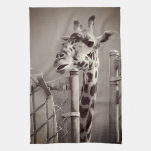 Girafffoto - Vintage Stil Kökshandduk