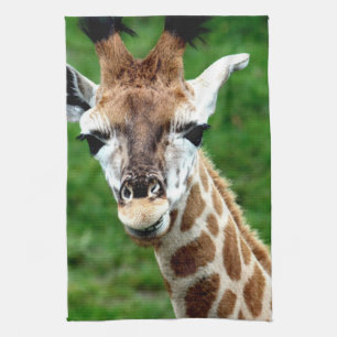 Girafffotokökshandduk Kökshandduk