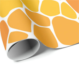 Giraffgåva som slår in papper presentpapper