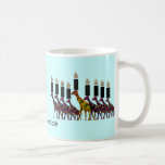 GiraffHannukah menora Kaffemugg<br><div class="desc">Grafisk illustration av en giraffHannukah menora.</div>