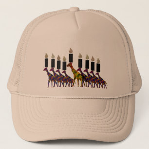 GiraffHannukah menora Truckerkeps