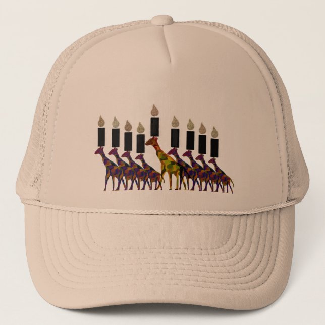 GiraffHannukah menora Truckerkeps (Framsida)
