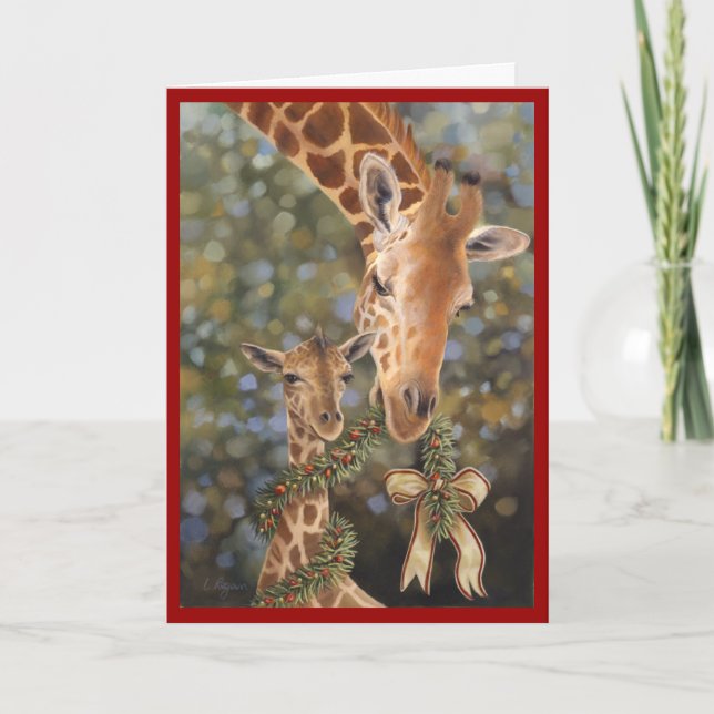 Giraffhelgdagkort Helgkort (Framsida)