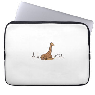 Giraffhjärtats vintagegravyrskjortedesign_1 laptop fodral