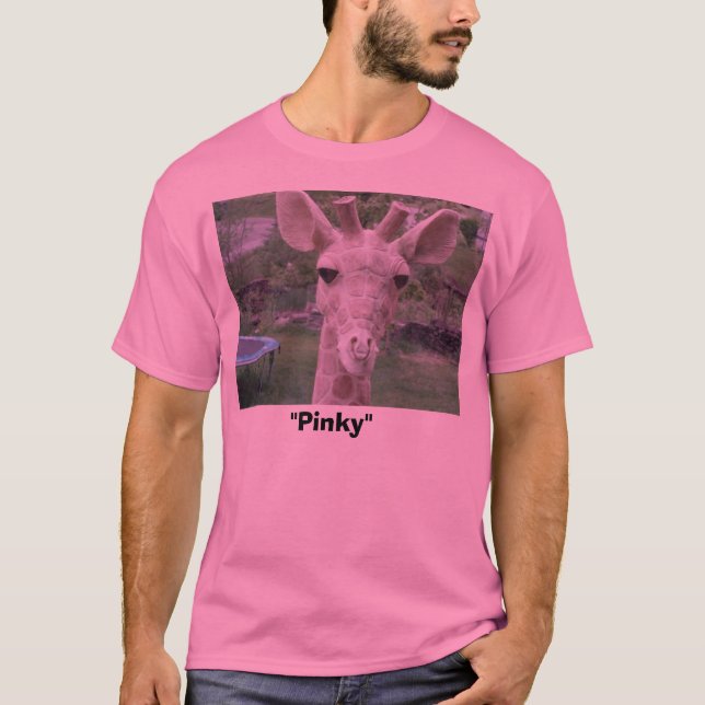 Giraffhuvud, "Pinky ", T Shirt (Framsida)