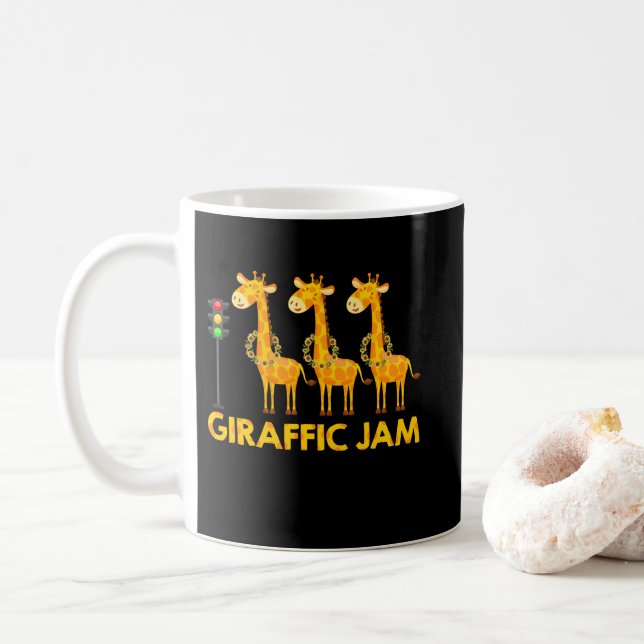 Giraffic Sylt Cute Giraffe Traffic Light Kaffemugg (Med munk)