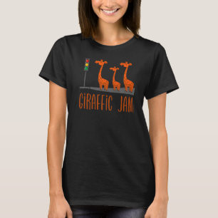 Giraffic Sylt Cute Giraffes Traffic Safari Pun T Shirt