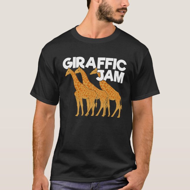 Giraffic Sylt Funny Giraffe Animal Keeper Gift T Shirt (Framsida)