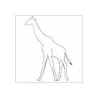 giraffillustration konst frimärke