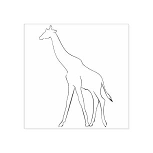 giraffillustration konst frimärke stämpel