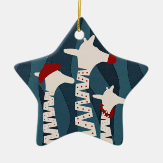 Giraffjulhelgdesign Julgransprydnad Keramik