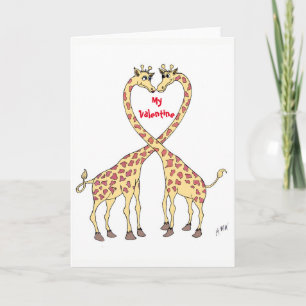 Giraffkärlek Helgkort