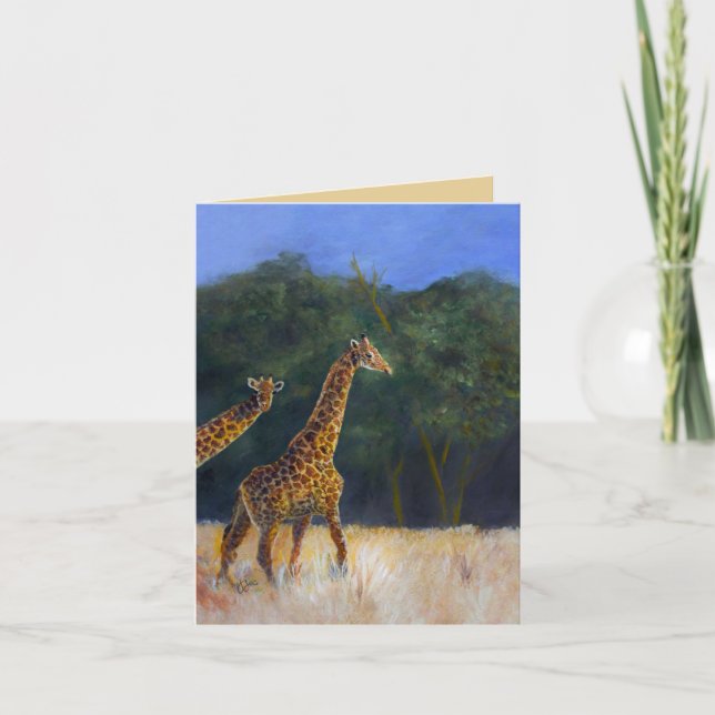 Giraffkärlek Kort (Framsida)