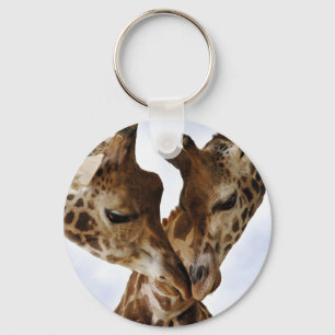 giraffkärlek nyckelring