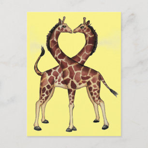 Giraffkärlekvykort Vykort