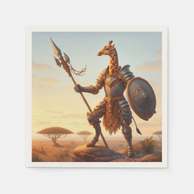 Giraffkrigare Pappersservett (Framsidan)