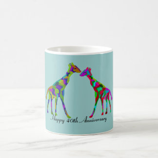 GiraffLuv 40th årsdag Kaffemugg