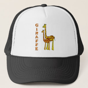 Giraffmamma och baby truckerkeps