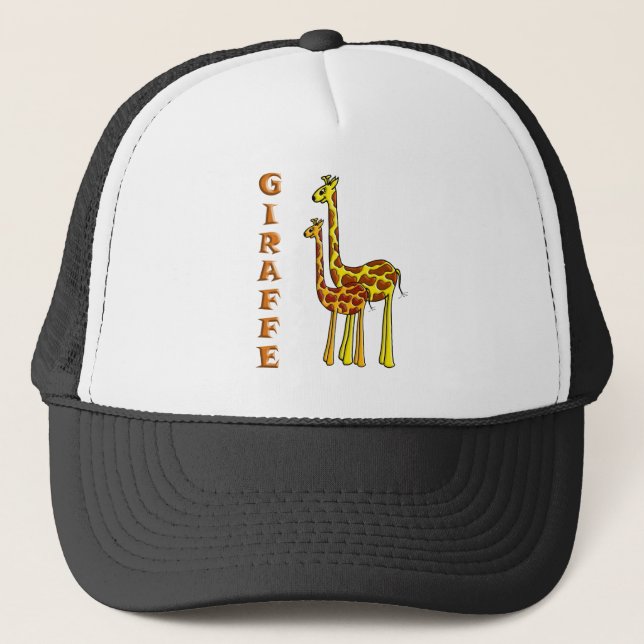 Giraffmamma och baby truckerkeps (Framsida)