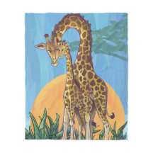 Giraffmammor och baby