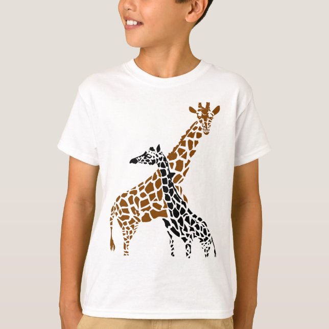 Giraffmor och barn tee (Framsida)