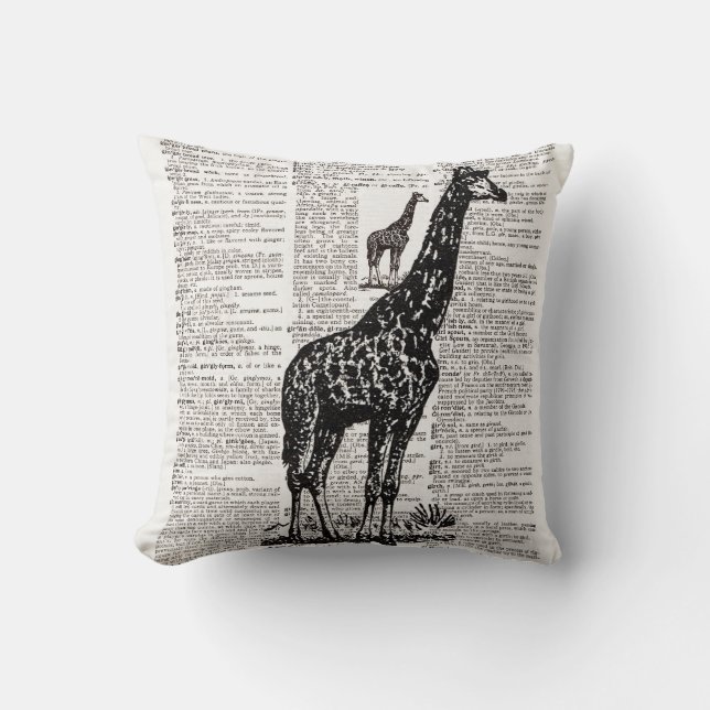 Giraffordbokkonst Kudde (Framsida)