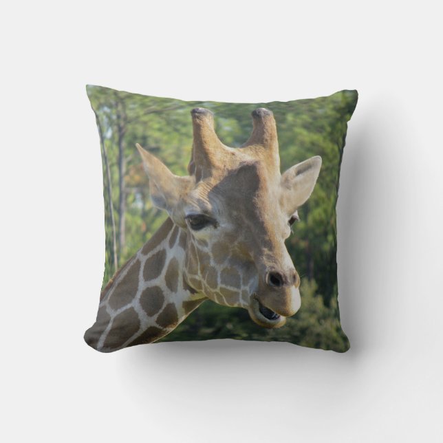 Giraffporträtt Kudde (Framsida)