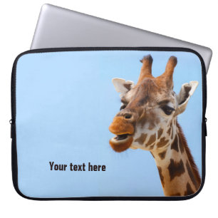 Giraffporträttlaptop sleeve