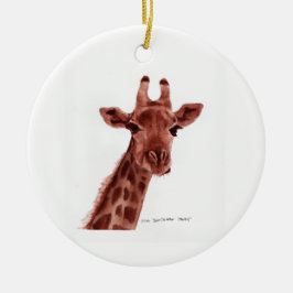 giraffprydnad julgransprydnad keramik