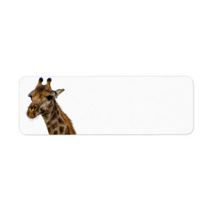 Giraffreturetiketter Returadress Etikett
