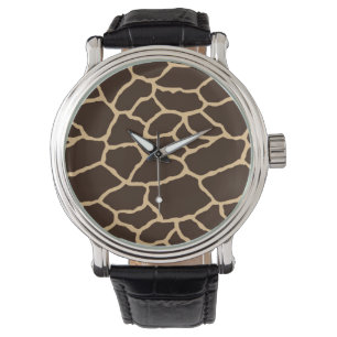 Giraffskinn Bevakning Armbandsur