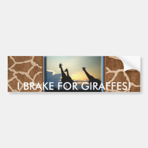 GIRAFFSOLNEDGÅNG BILDEKAL
