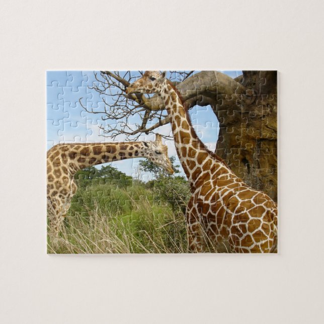 Giraffspelspussel Pussel (Horisontell)