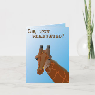 Giraffstudenten noterar kortet kort