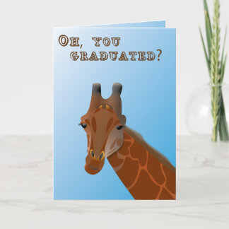 Giraffstudentenkort Kort