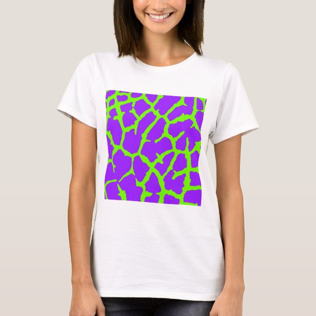 Girafftryck Mint Amethyst T Shirt (Framsida)