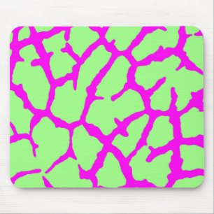 Girafftryck Mint Fuksia Musmatta