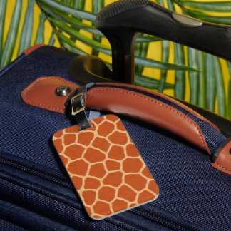 Girafftryck Safari Bagageetikett Bagagebricka