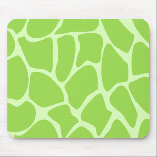 Girafftryckmönster i limefruktGreen. Musmatta