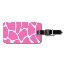 Girafftryckmönster i ljus Pink.