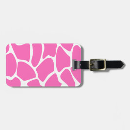 Girafftryckmönster i ljus Pink. Bagagebricka